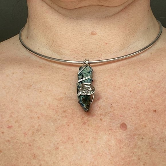 ๐ 3 for $45 Blue Dyed Imperial Jasper (Gemstone) Pendant - Picture 3 of 5